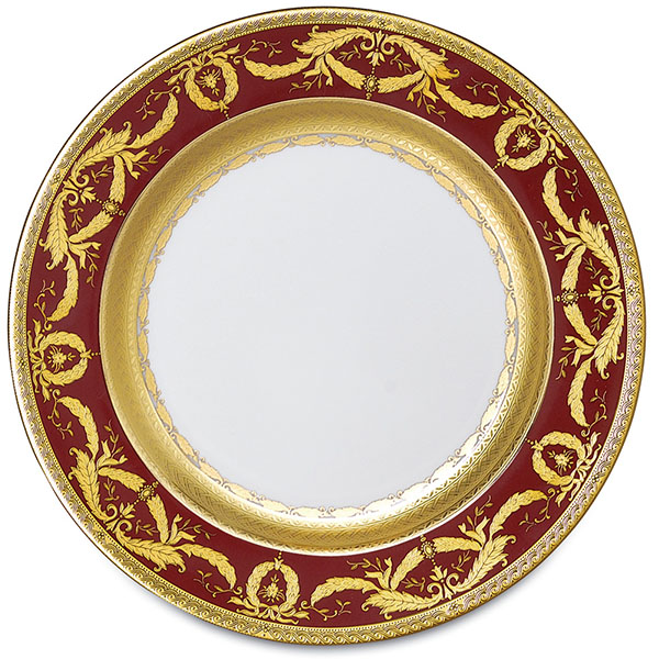 Фарфор Imperial Gold - Подставки под тарелки 32 см Бордо (6 Единиц) от Цептер
