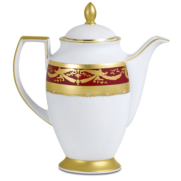 Фарфор Imperial Gold - Кофейный Набор 6 Персон Бордо (15 Единиц) от Цептер
