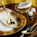 Фарфор Imperial Gold - Кофейный Набор 12 Персон Бордо (27 Единиц) от Цептер