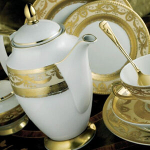 Фарфор Imperial Gold - Кофейный Набор 12 Персон Кремовый (27 Единиц) от Цептер