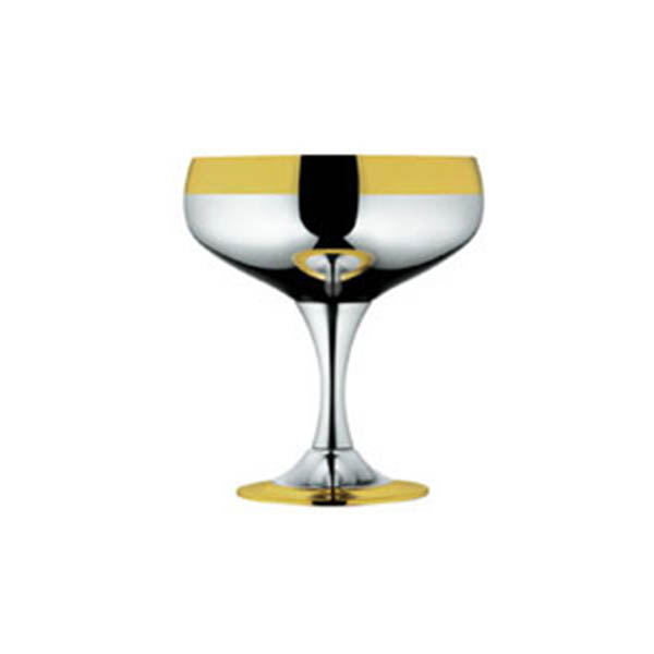 Набор бокалов "Барон" для шампанского - с золотым декором от Цептер